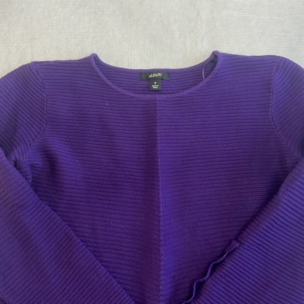Alfani purple sweater